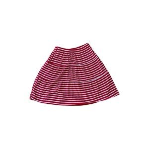 Kim Rogers Red and White Striped Women's Skirt (Size Small)